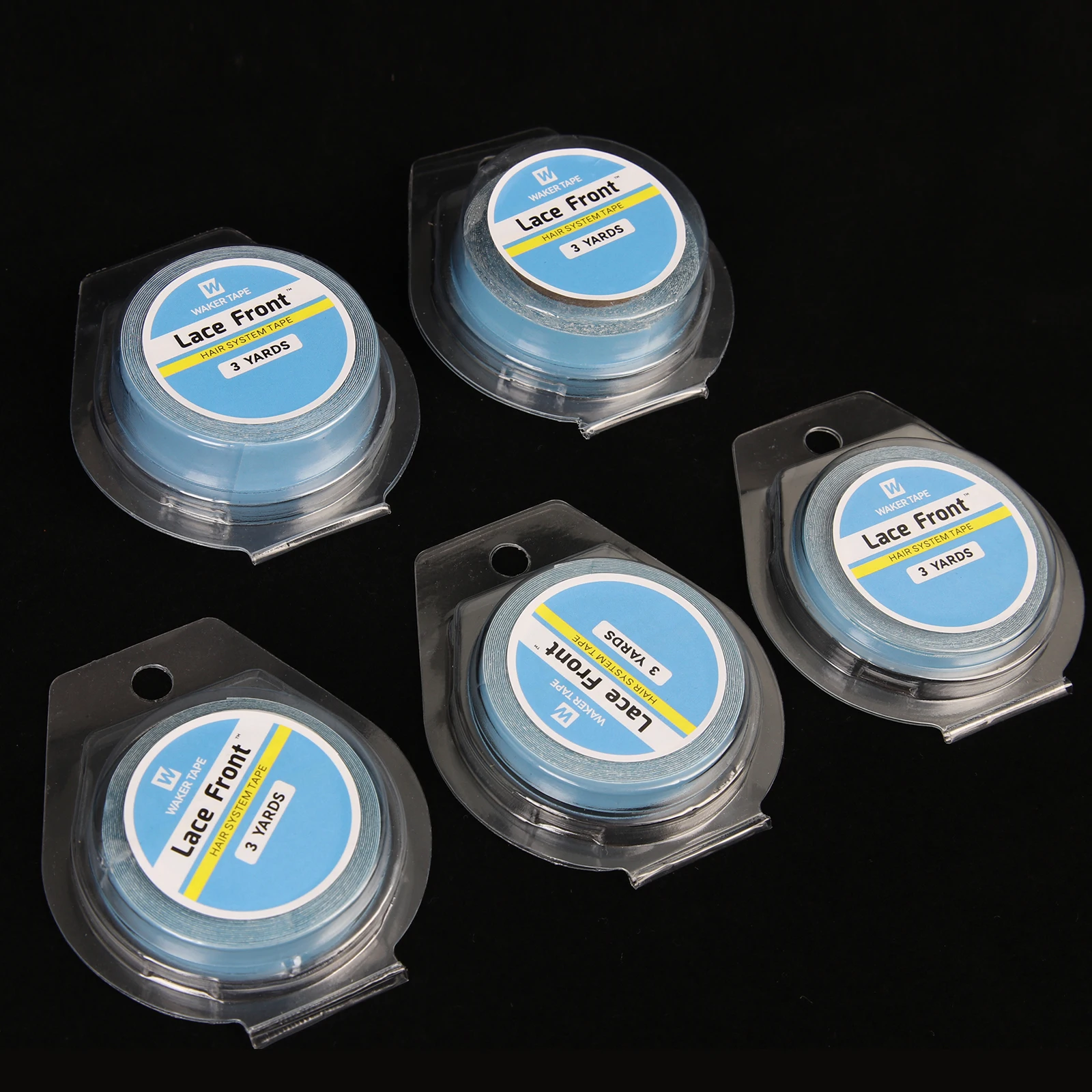 Taśma dwustronna do peruk koronkowych, 3 jardy, taśmy do doczepiania włosów, taśma do peruk typu lace front, wodoodporna, mocny klej, 1 rolka.