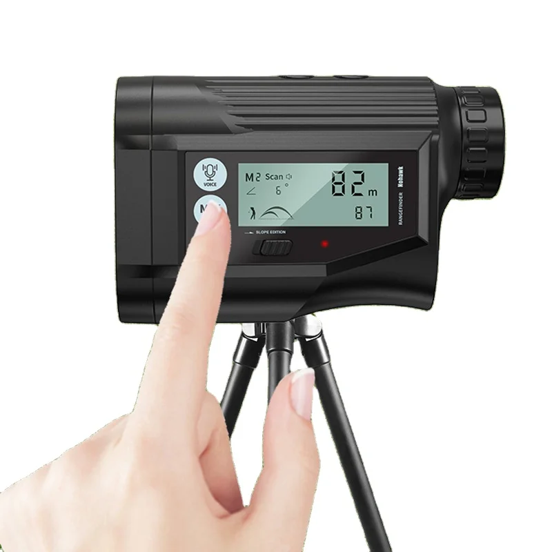 NP03 1000m golf laser rangefinder LCD screen flag locking vibration range finder slope technology