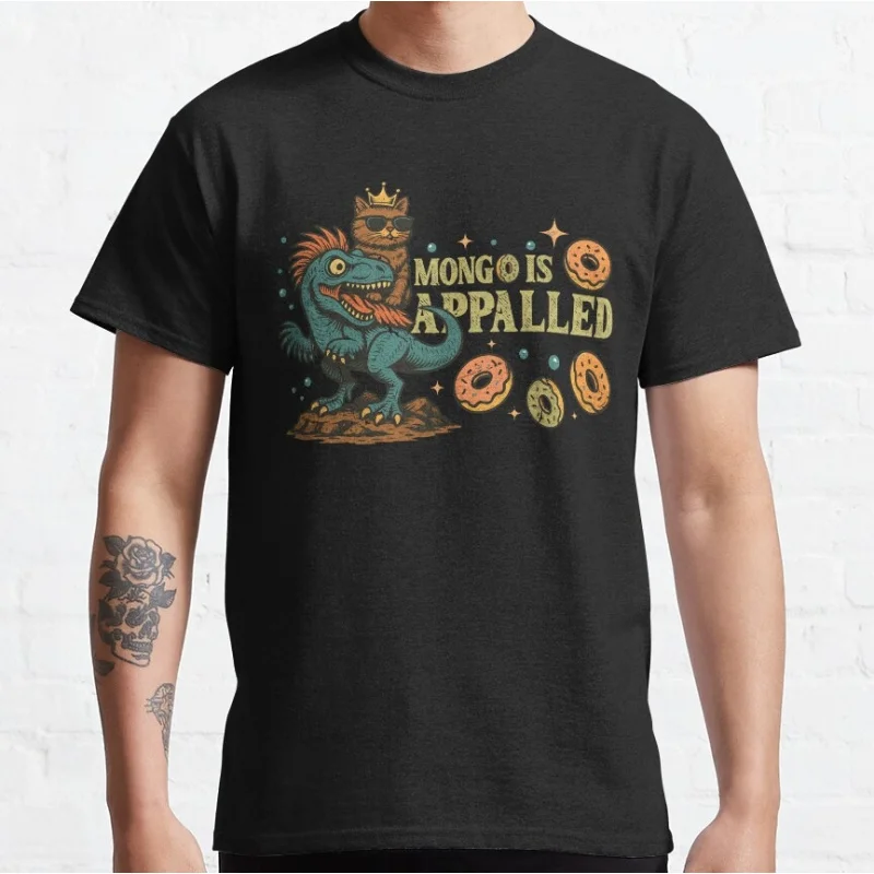 

Mongo is Appalled! Sic-Fi Dungeon Crawler Carl Gift T-Shirt for Book lover Funny Cartoon Graphic Tee Y2K clothes All size tops