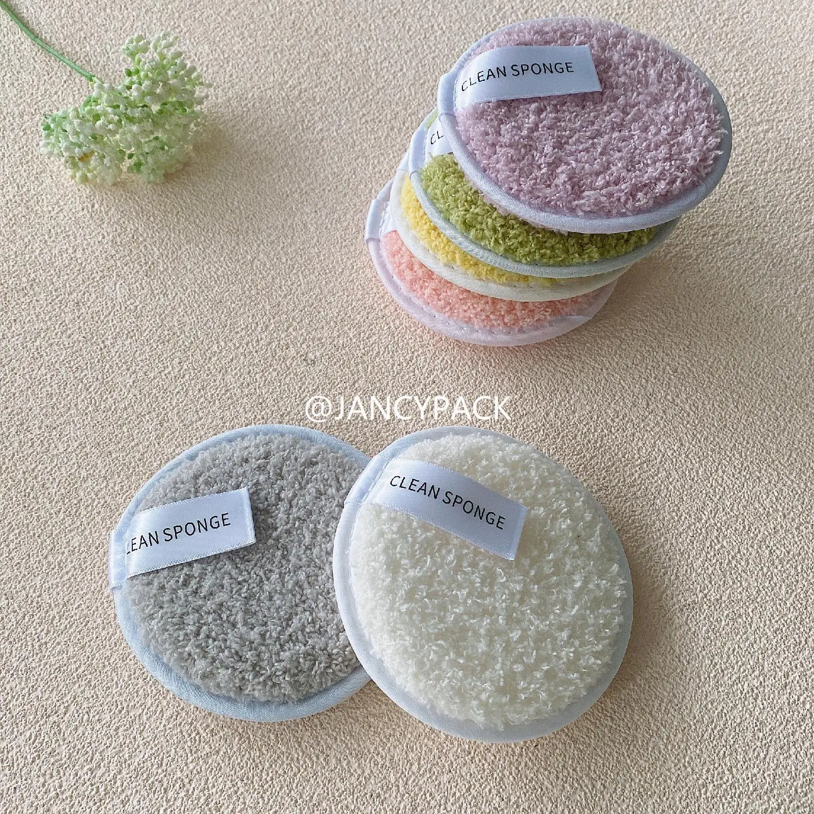 10 tamponi struccanti per viso occhi, soffio detergente viso riutilizzabile lavabile, soffio per frullatore per trucco di bellezza