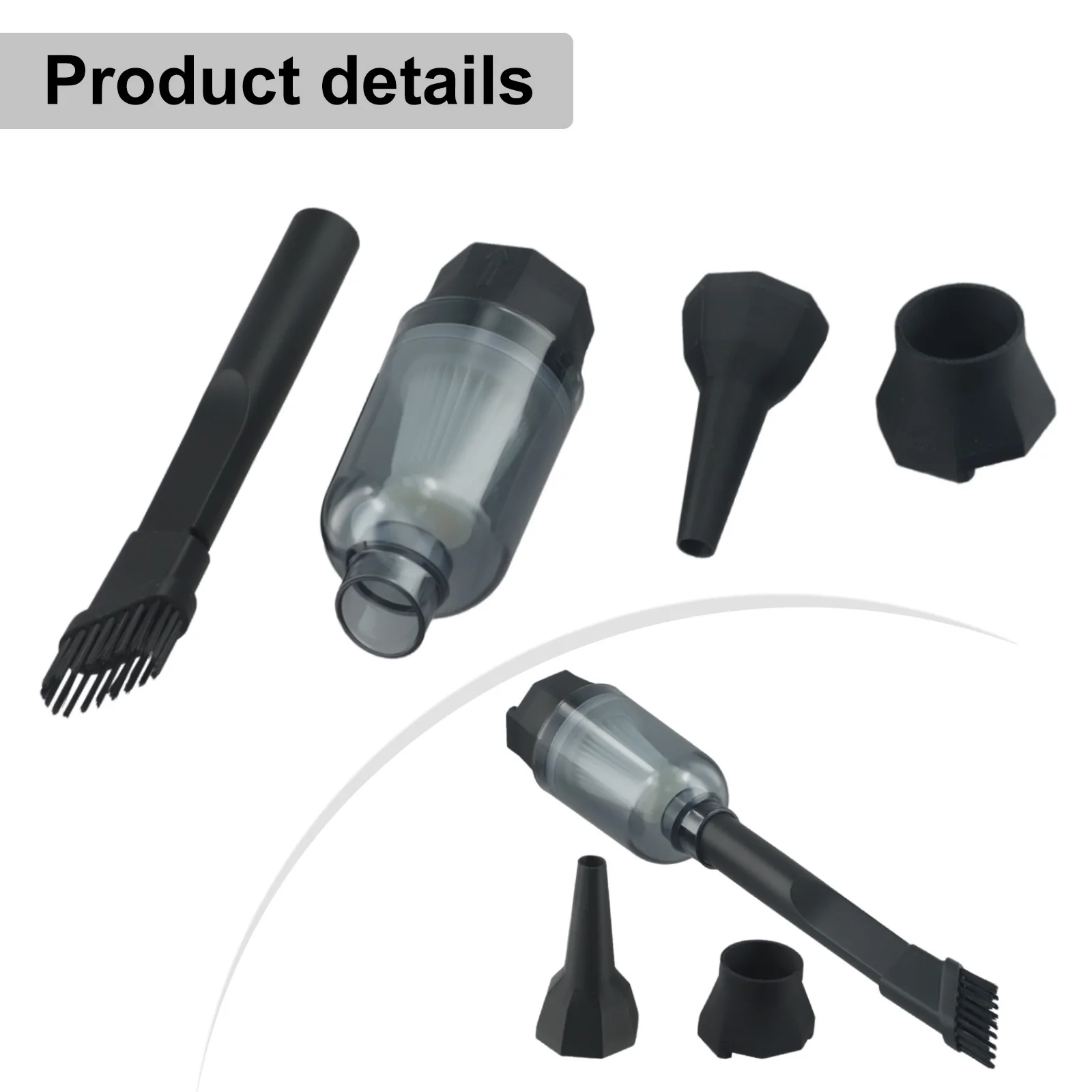 For Storage And Transportation for Handheld Fan Vacuum Dust Vacuuming Kit Transparent Design Wear Resistance Large Capacity Dust