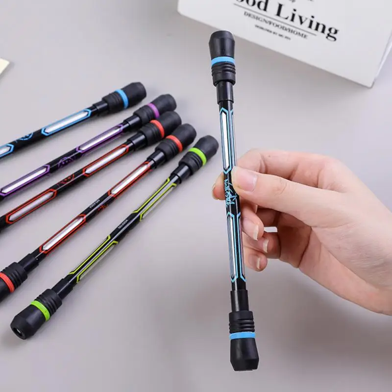 Spinning Pen Rolling Finger Rotating Pen Gaming Trick Pen Stress Releasing Brain Training Toys for Kids Adults Students