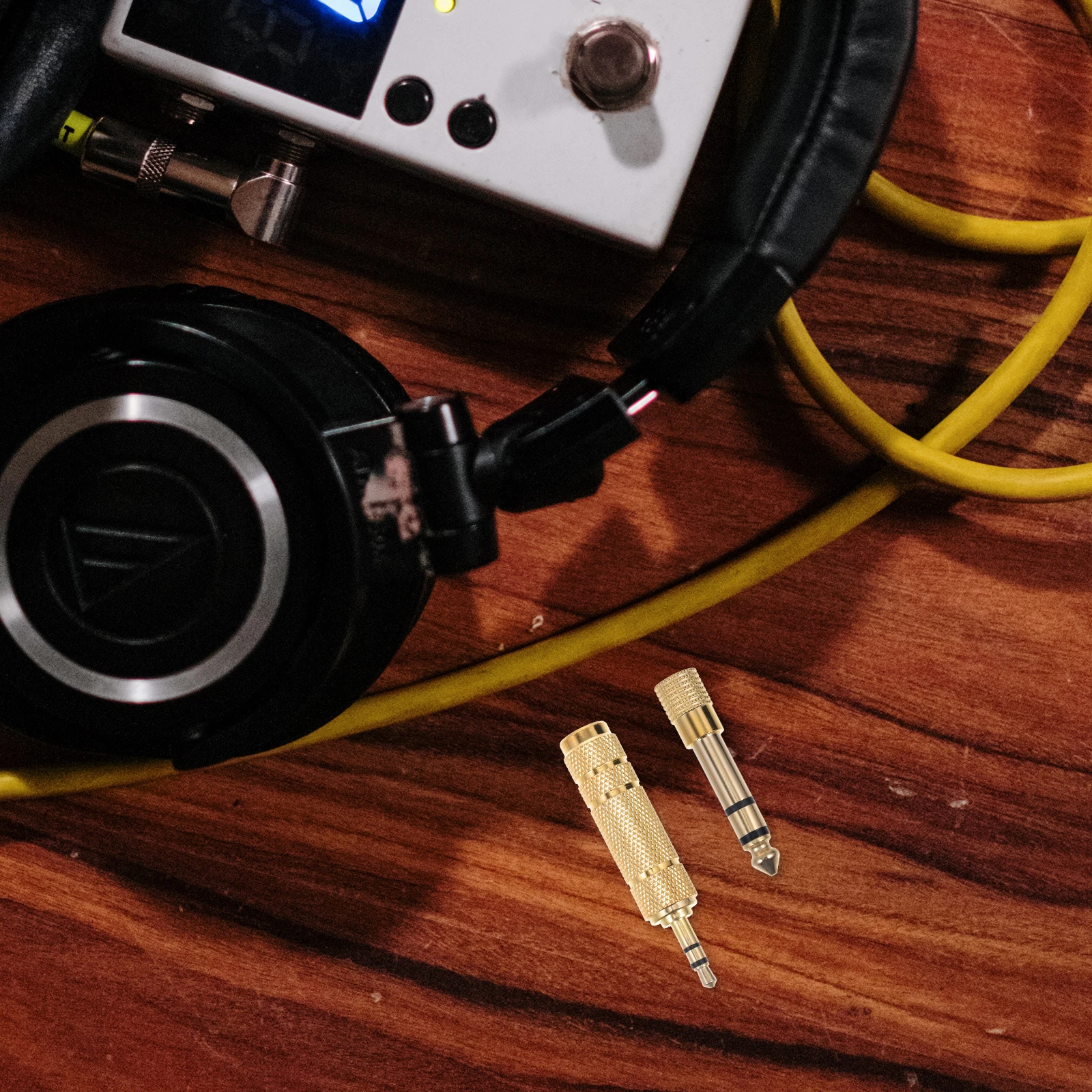 

4Pcs Female to Male Audio Jack Plug Adapter Accessories Conversion Connector for Guitar Microphone 6.35mm to 3.5mm Durable