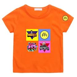 Merch A4 T-Shirts for Girls Children T-shirt A4 Vlad Casual Boy Cotton 100% T Shirt Kids Tops Summer T Shirt Мерч А4 Clothing