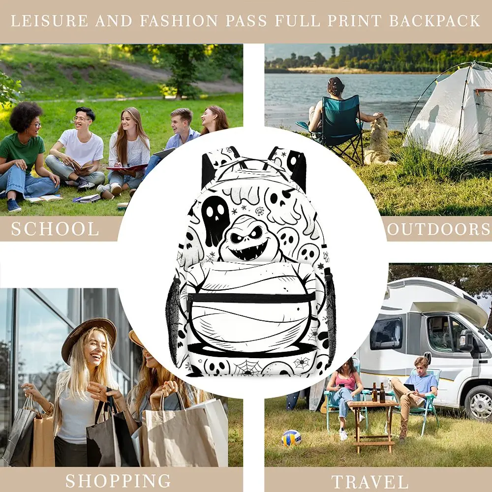 Disney Oogie Boogie Man Backpack, Casual Bag, Large Capacity, High-Quality Gift, Personalized Daily Use