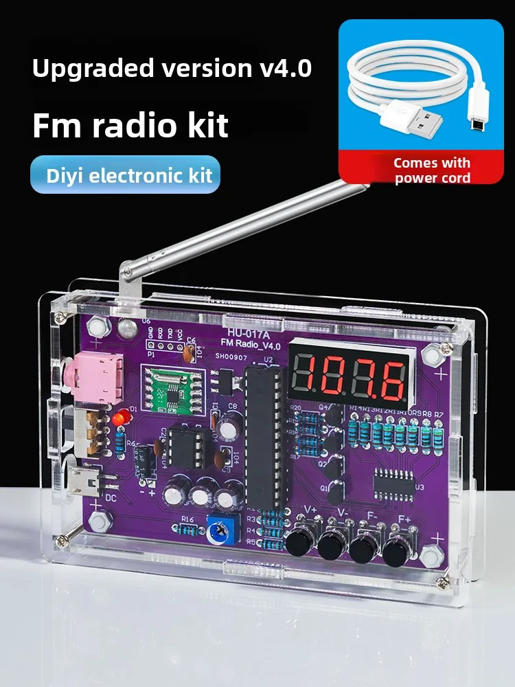 

Radio Assembly KitfmFM Circuit Board Production Single Chip MicrocomputerdiyElectronic Production Soldering Practice Components