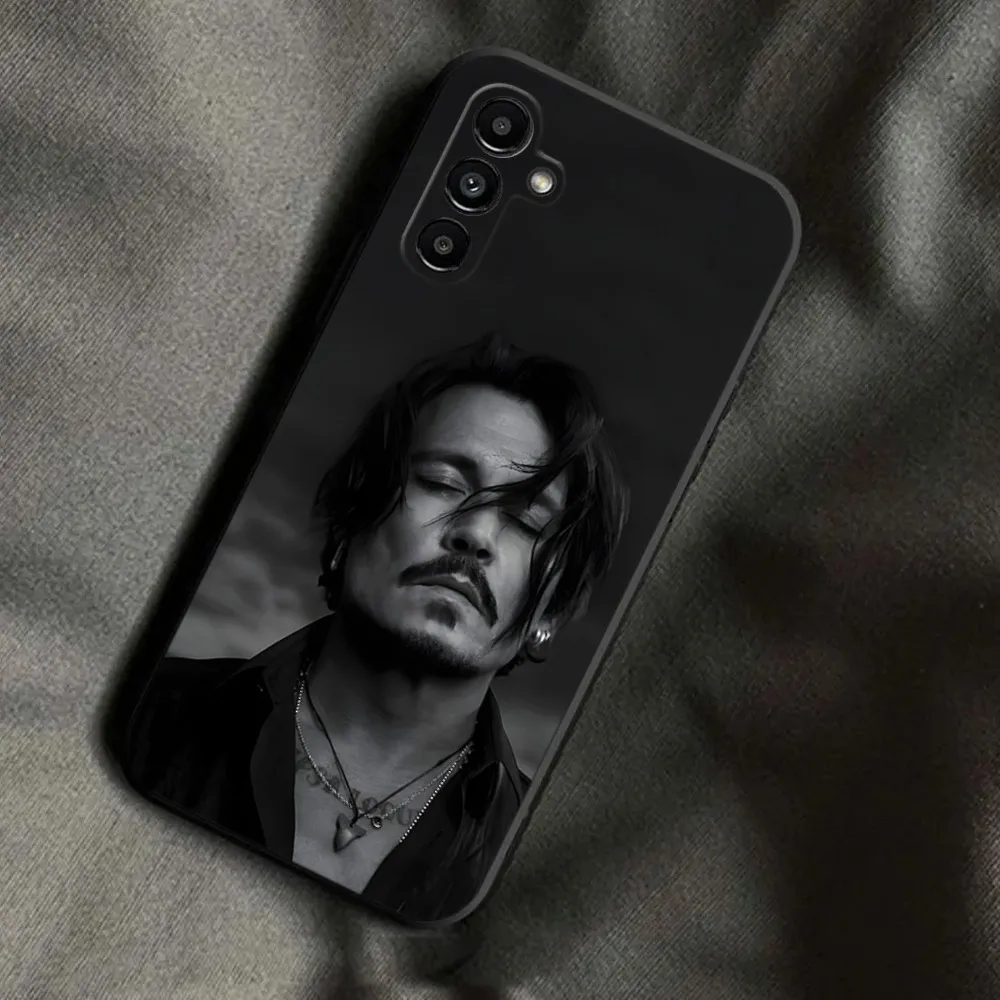 Johnny Depp Phone Case For Samsung Galaxy A13,A21s,A22,A31,A32,A52,A53,A71,A80,A91 Soft Black Phone Cover