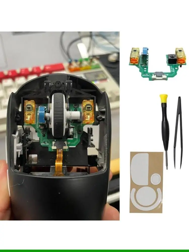 U55C Hot Swap Board Button Board for GProX Superlight Mouse WeldingFree Motherboards Screwdriver Tweezers Mouse Skates
