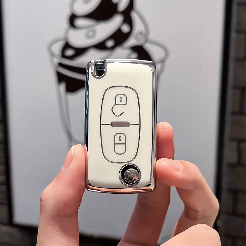 2 3 Button TPU Car Key Case Cover For Peugeot 308 207 307 407 607 807 3008 5008 Fob For Citroen C2 C3 C4 C5 C6 Xsara Berlingo C8