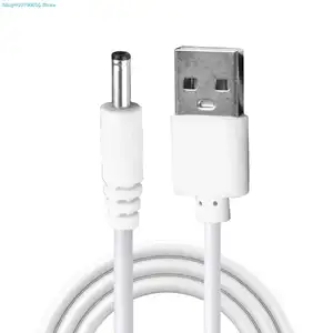 Bilashmart 2025 BackShell USB to DC 3.5mm x 1.35mm 2A Max DC Barrel Jack Power Cable USB LED Strip Lights Flashlight Charging Cord