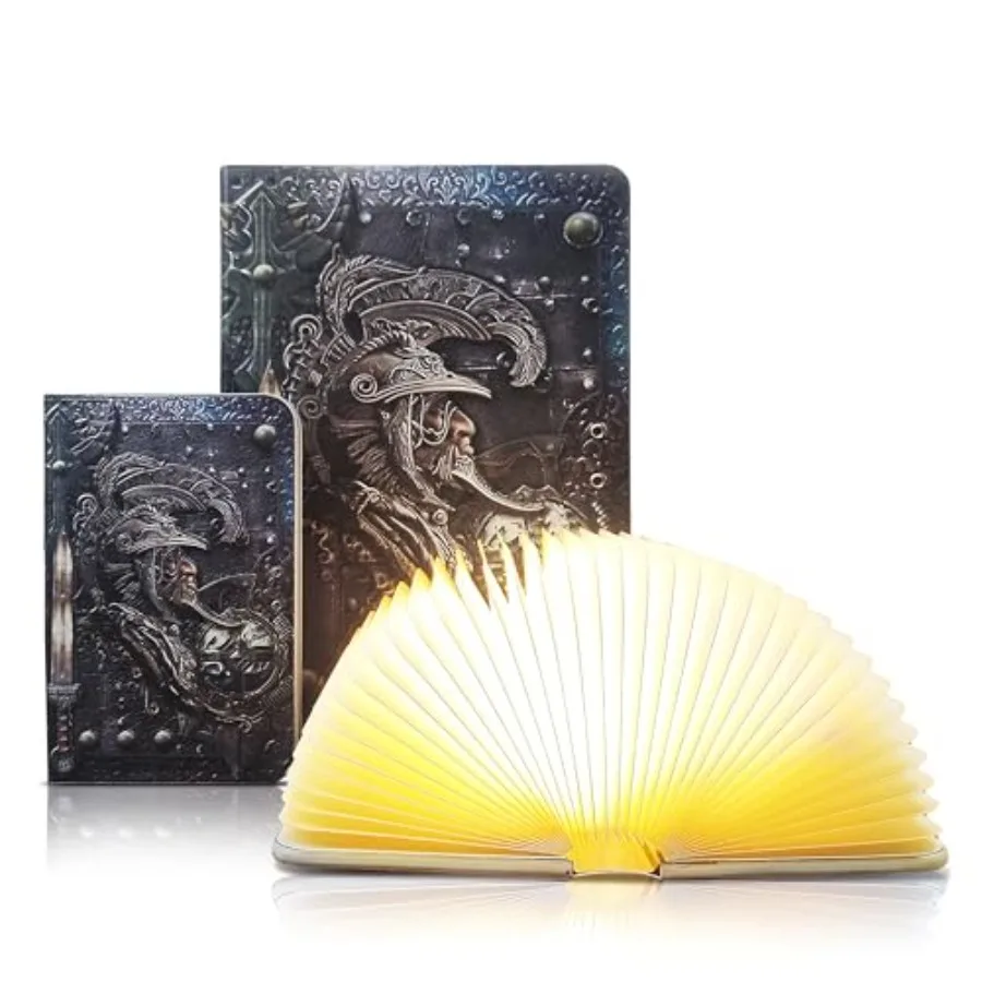 

Ретро-светильник в виде книги, складной, с LED-подсветкой, 3 цвета, настольная лампа, подарок для любителей книг и библиотекарей