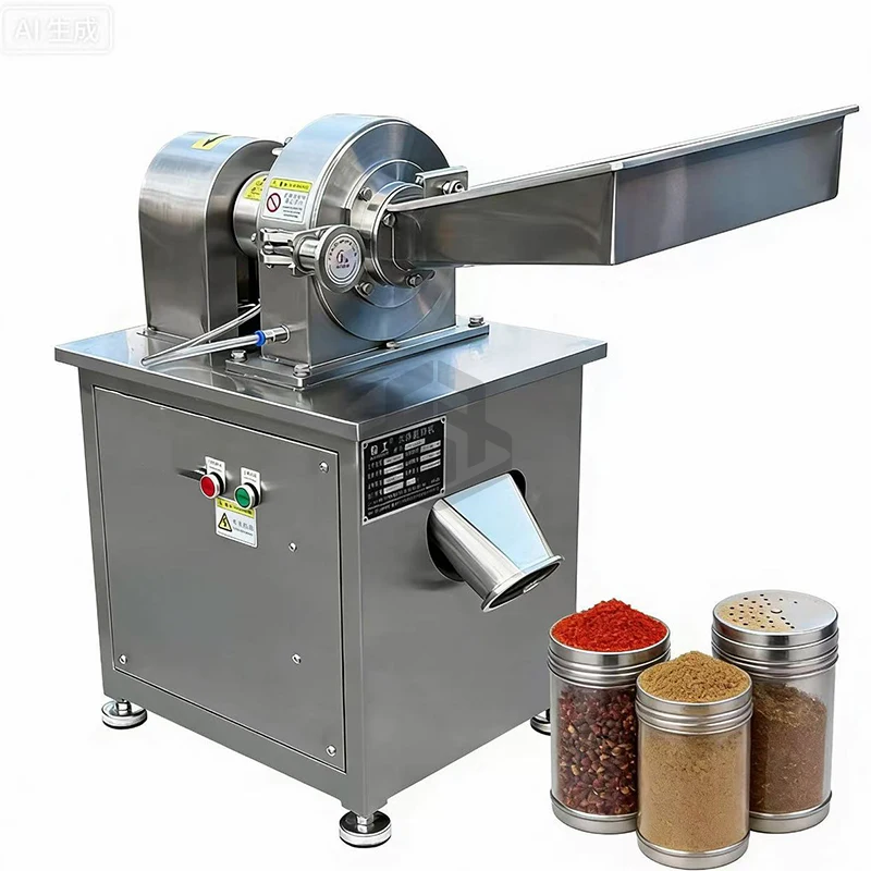 

Stainless Steel Universal Pulverizer Sugar Seasoning Dry and Wet Rice Chemical Pulverizer Large Grinding Machine