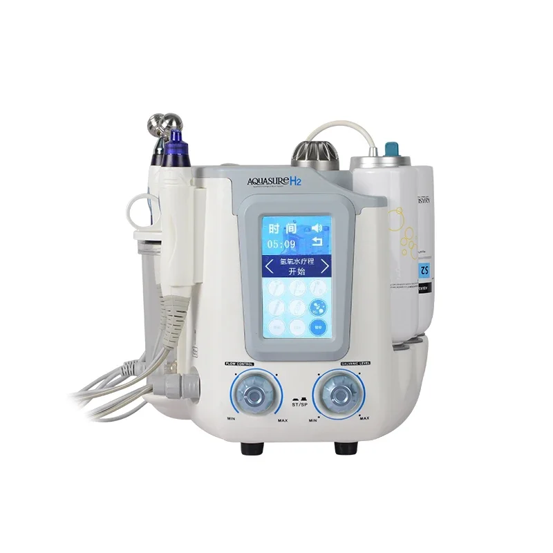 Hot Selling 3 In 1 High Quality facial clean  Equipment Korea Aqua High Frequency H2O2 spa equipment