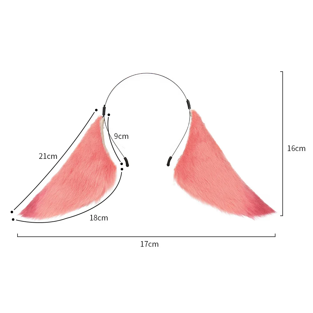 Genshin-Diadema de impacto Yae Miko para Cosplay, diadema de felpa con orejas de zorro, tocado con horquillas, disfraces de fiesta de Halloween, accesorios para el cabello