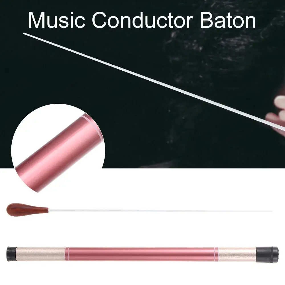 High Quality Music Conductor Baton Portable Band Director Stick Rhythm Music Wand Concert Conducting Pear Shaped Handle