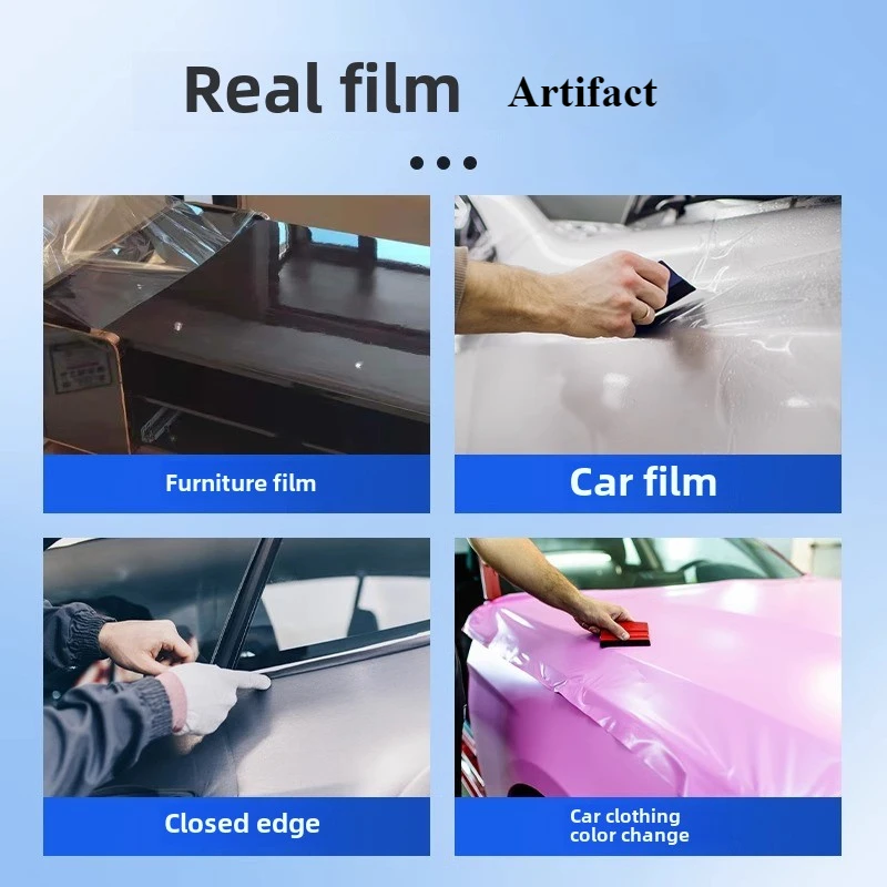 1-4 Pcs Car Film Scraper Vinyl Wrap Film Card Squeegee Auto Foil Wrapping Suede Felt Scraper Car Styling Sticker Accessories