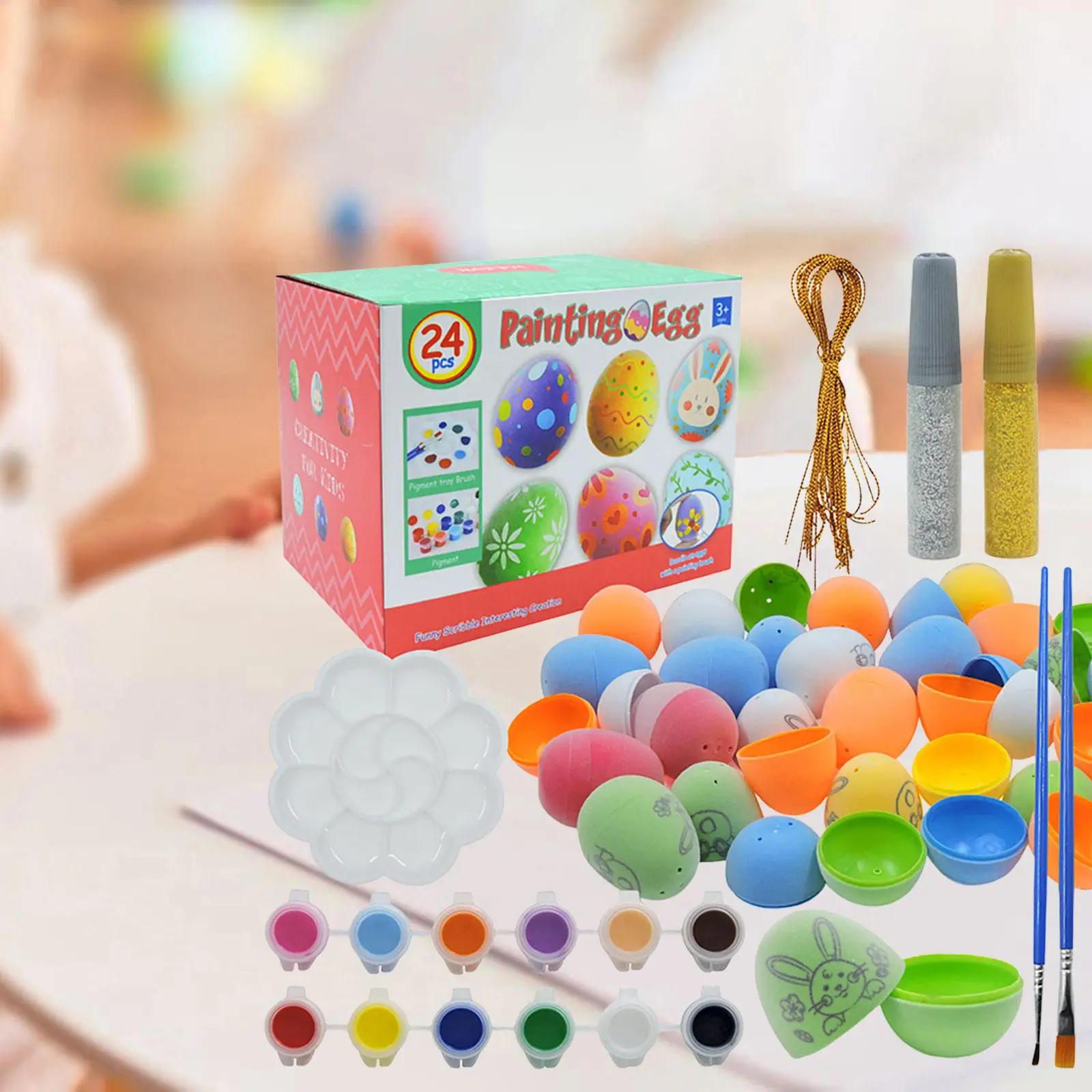

Egg Drawing Playset Gifts Eggshell Painting Toy for DIY Projects Activities Girls Boys