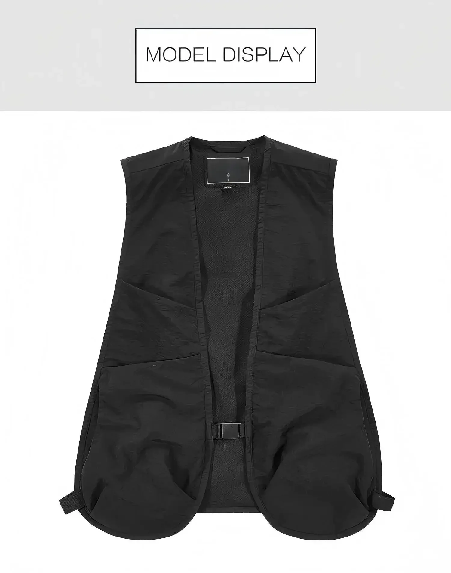 Superleichte Weste mit Taschen für Damen und Herren, Street-Style Brusttasche für Angeln, Wandern, Fotografie, Outdoor-Reisen – Detail 4