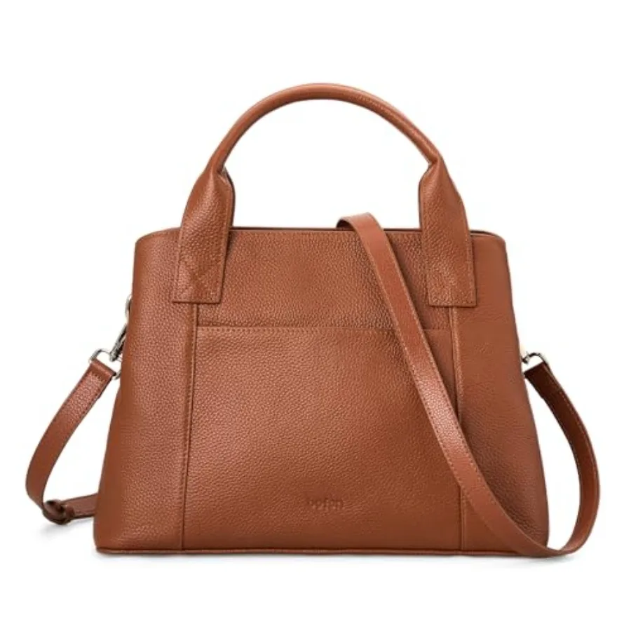 

befen Genuine Leather Handbag for Women Small Soft Satchel Tote Bags Crossbody Shoulder Purses with Zipper