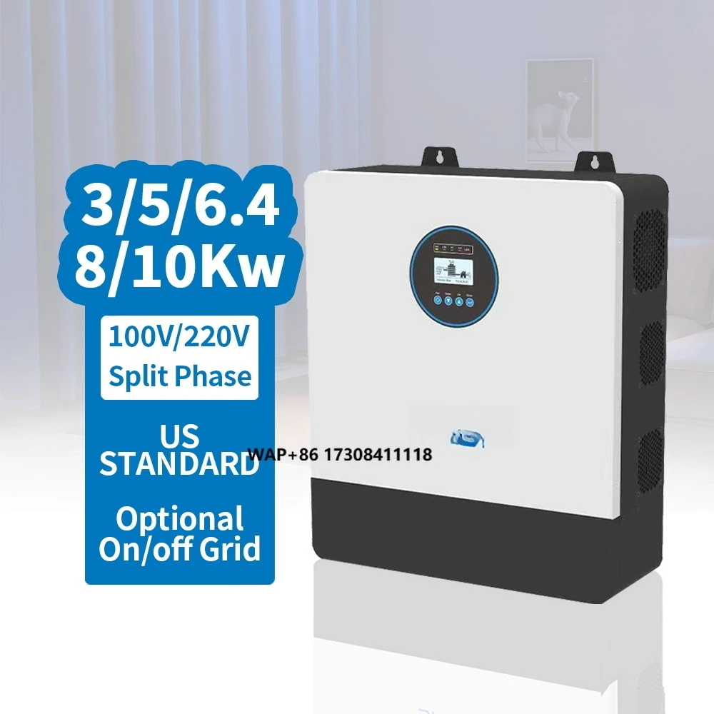 Hybrid Solar Inverter Pure Sine Wave Low Frequency 3kw 5kw 10kw 110v 220v Solar Power Inverter