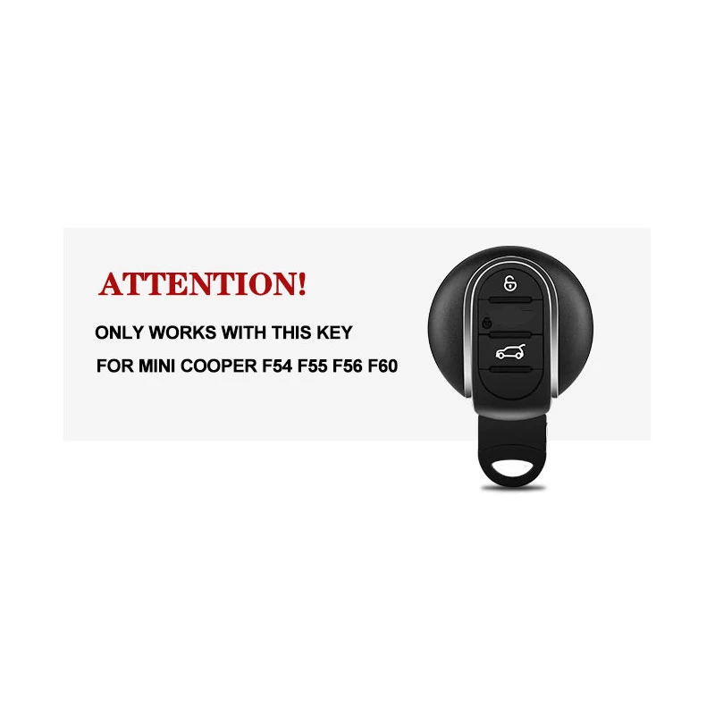 Car Key Case Cover For MINI Cooper S One JCW F54 F55 F56 F57 F60 Keychain Holder Smart Remote Fob Cover Shell Accessories