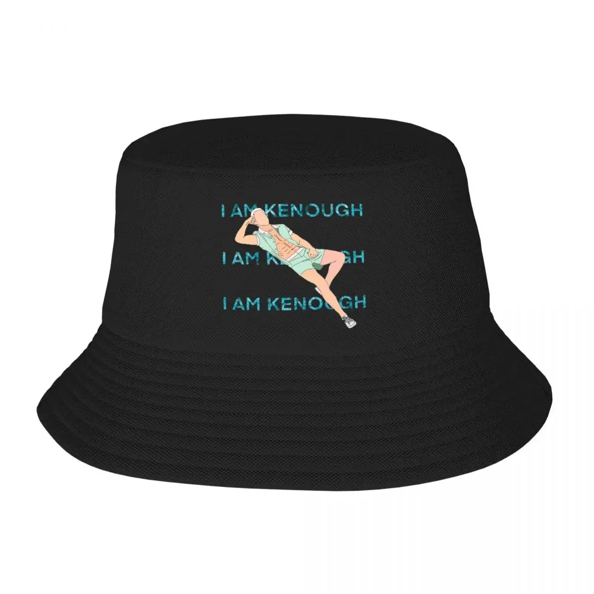 Women Men I Am Kenough Bob Hat Merch Summer Beach Vacation Getaway Headwear Ryan Gosling Bucket Hat Fisherman Cap for Camping