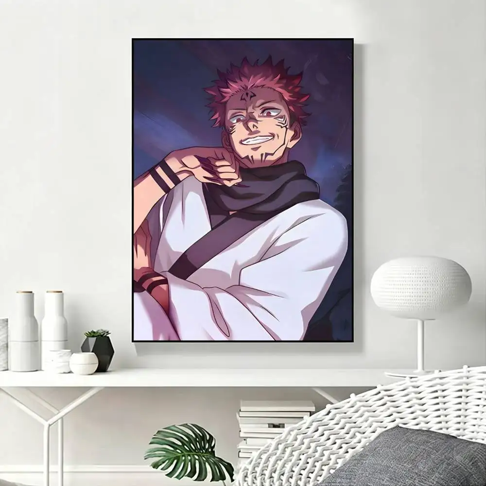 S-Sukuna Poster Waterproof Wall Art Sticker For Bar Living Room Vintage Decor High Quality Print Gift