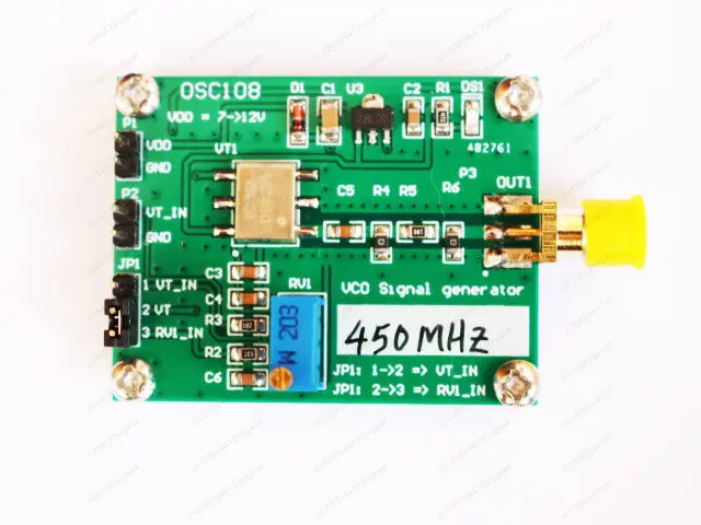 RF Microwave VCO voltage controlled oscillator 450Mhz