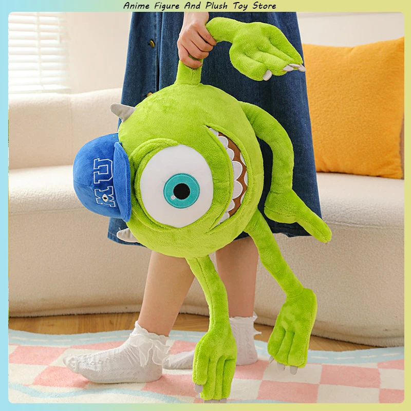 Disney 80cm Monster University Power Company Mike Wears A Hat Big Eye Doll Long Legs Big Eye Stuffed Peluches De PelíCulas