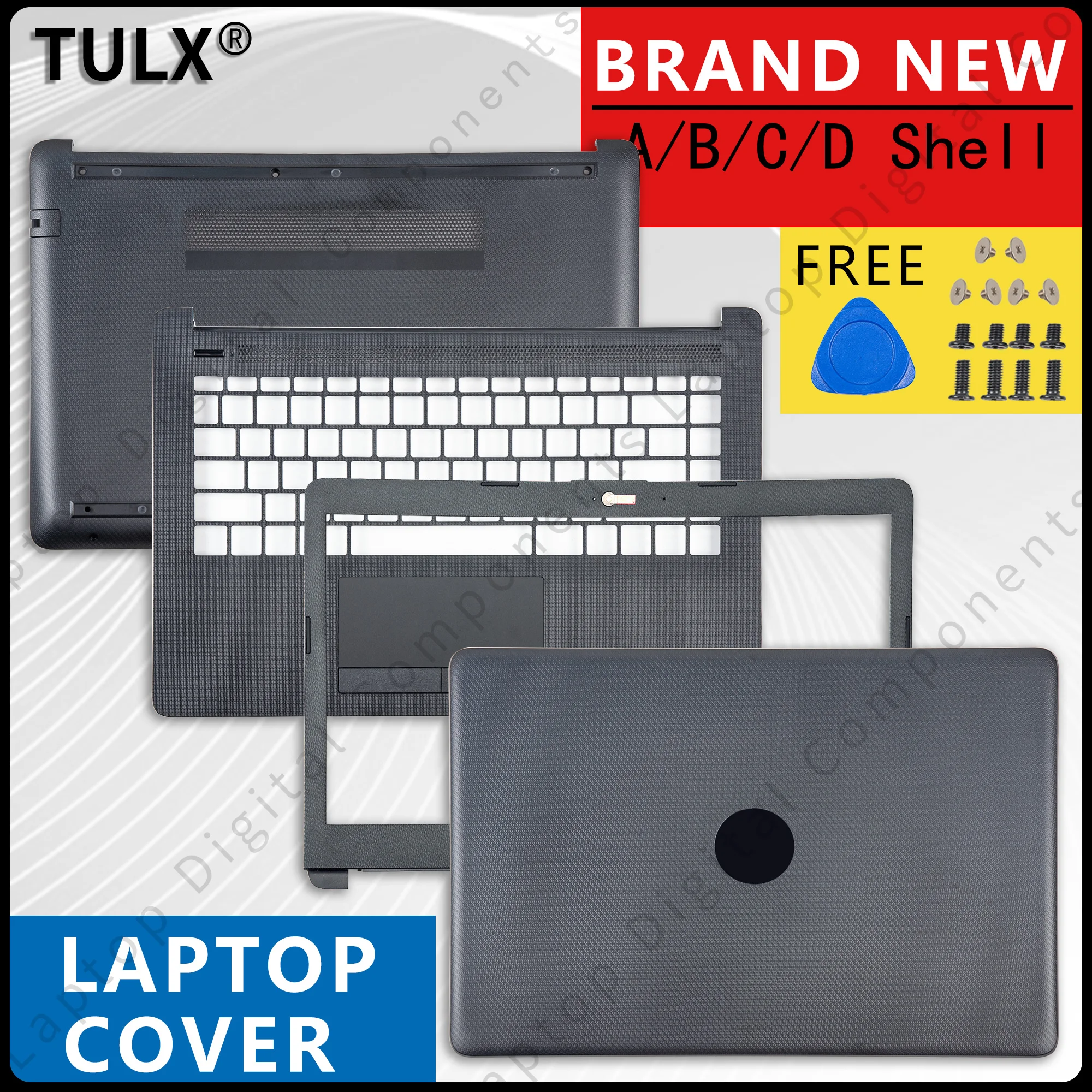 

New Case For HP 14-CK 14-CM 14Q-CS 240 G7 TPN-I131 Case Replacemen Laptop Lcd Back Cover Front Bezel Palmrest Bottom With LOGO