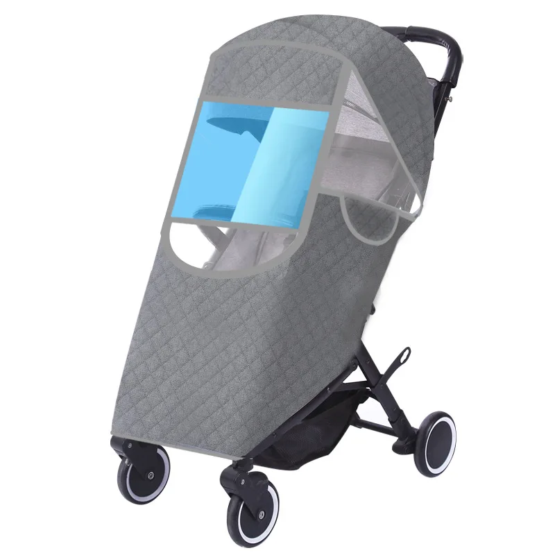 Baby Carriage Rain Cover Windshield Universal Children's Stroller Rain Cover Windshield Rain-Proof Baby Protective Cover Canopy