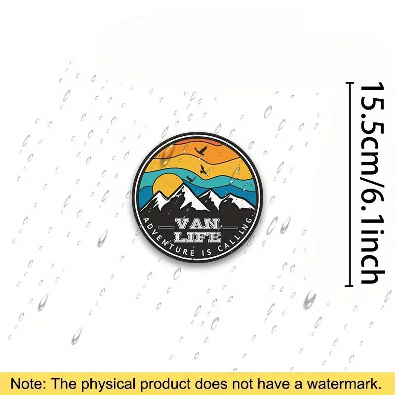 Adventure Journey Summon Camper Vinyl Sticker, Waterproof Truck Car Decal for RV Van Window Body Travel Decor