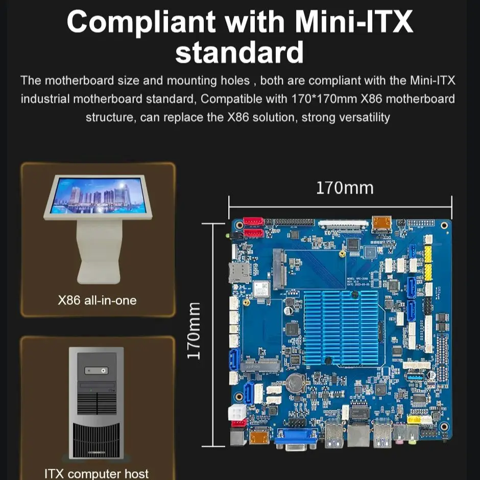 Imagem -03 - Rockchip Rk3588 Placa Linux de Desenvolvimento Octa Core Rockchip Oito Núcleos Android 12 Mainboard Computador de Placa Única para Mini pc