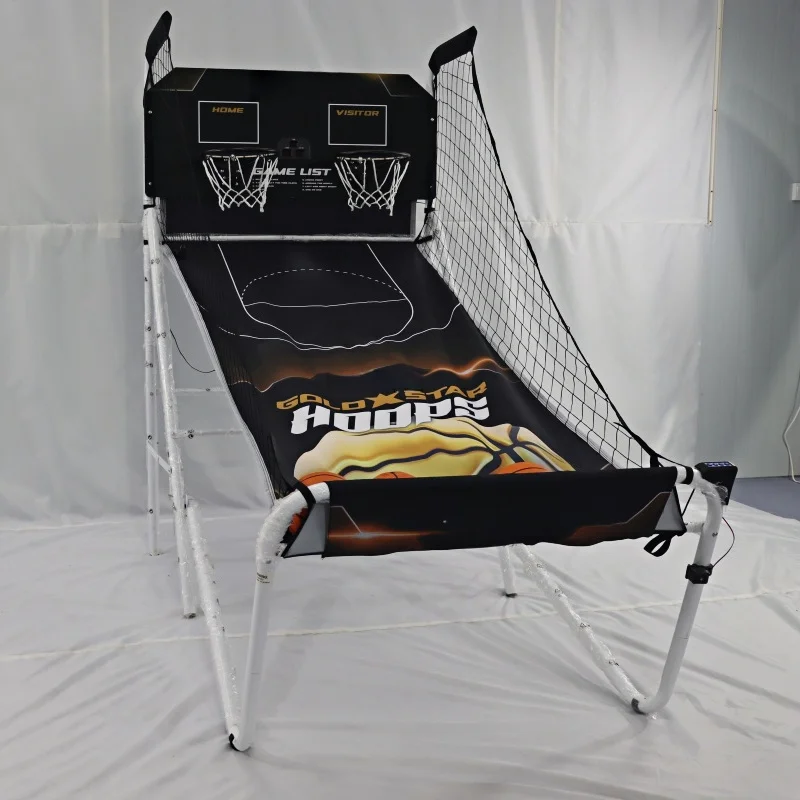 آلة أركيد كرة سلة قابلة للطي شديدة التحمل مع أداة تسجيل إلكترونية