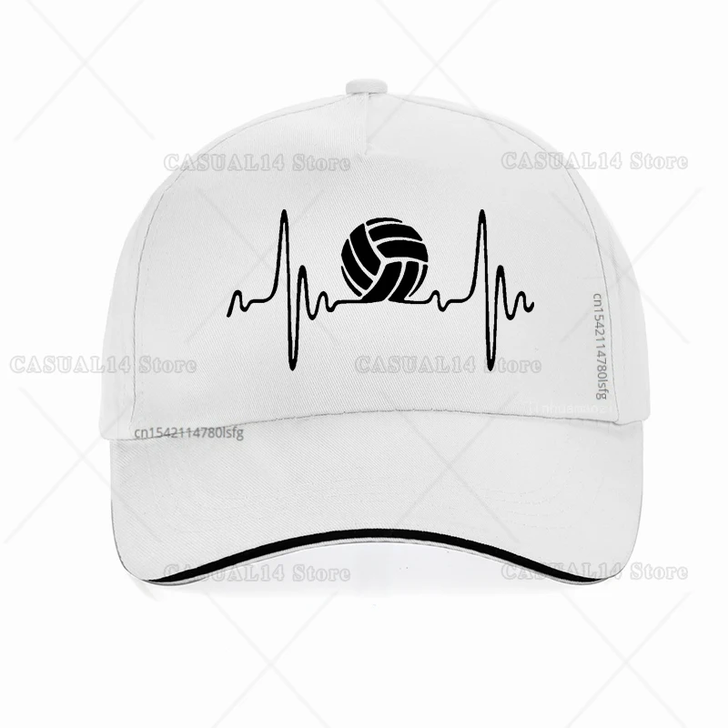 Battito cardiaco Volleyballs Harajuku Pop berretto da Baseball moda pallavolo atleta cappello da sole Casual regolabile Snapback cappelli cofano