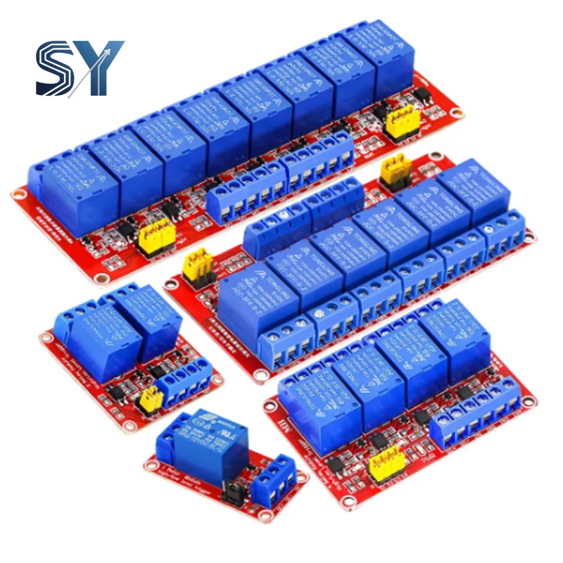 Плата-оптопары-—-триггер-высокого-низкого-уровня-1-2-4-8-каналов-5-24-В-для-arduino