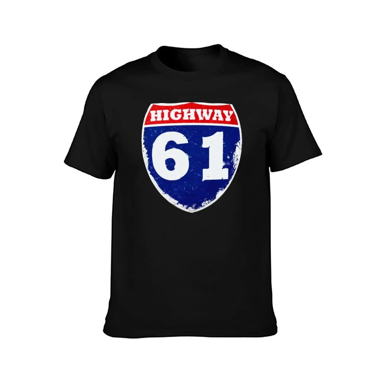 Highway 61 Revisited T-Shirt Summer Casual Cotton Tee Oversized Streetwear Tops Vintage Graphic Print Loose Fit Short Sleeve