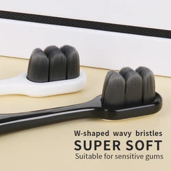 2 toothbrushes for Gum sensitive individuals A very fine soft bristled toothbrush Does not stimulate gums Small brush head