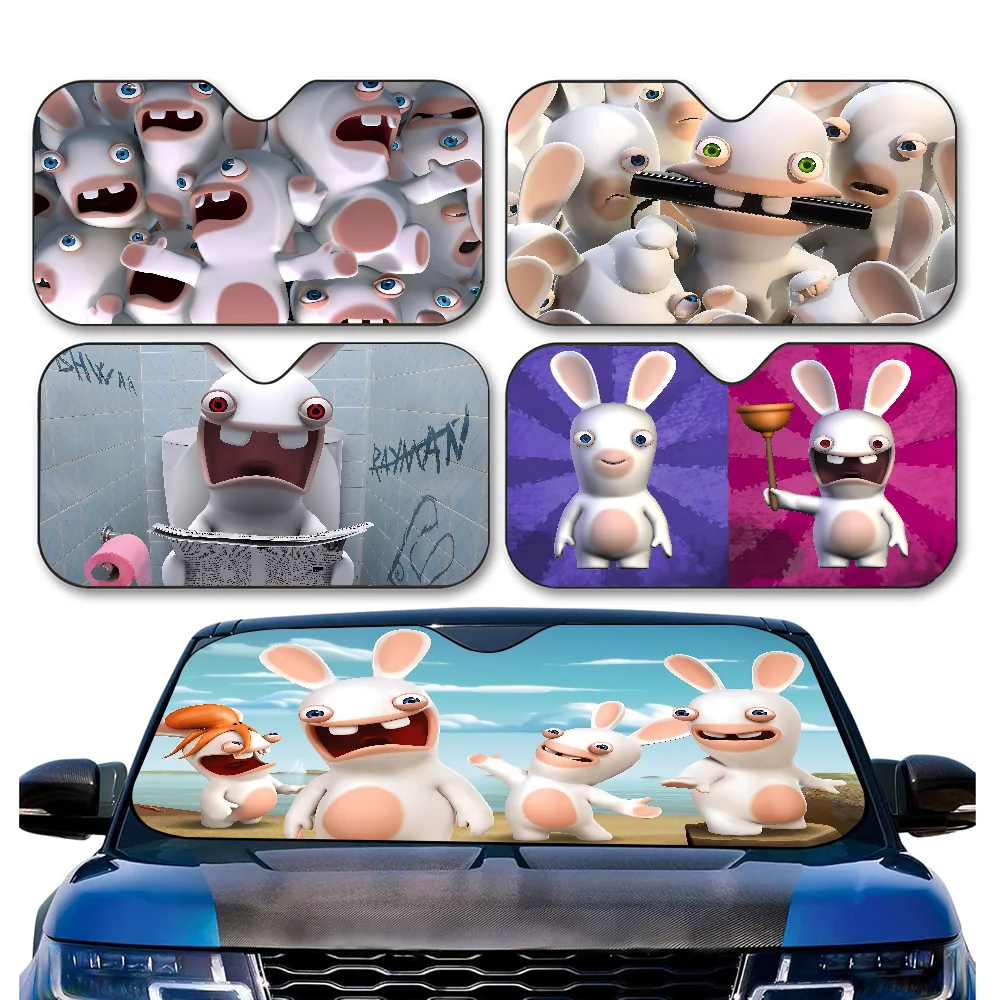 R-Rabbids I-InvasionS лобовое стекло автомобиля забавный солнцезащитный