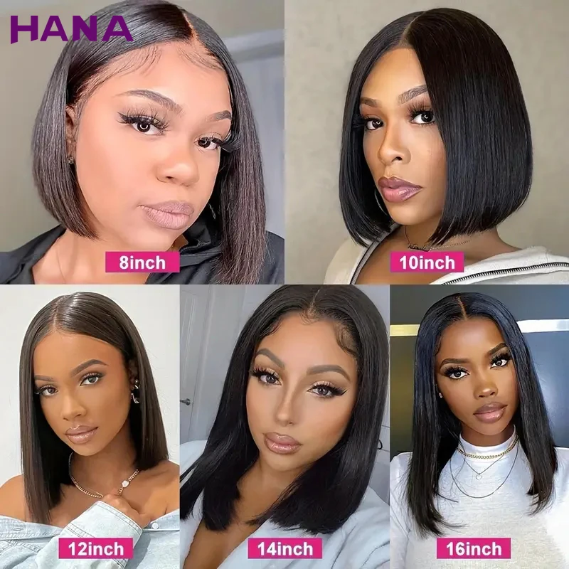 Highlight Ash Blonde Bob Wig 180Density Straight Human Hair Frontal Wig 13x4 Transparent Lace Front Wig With Baby Hair For Women