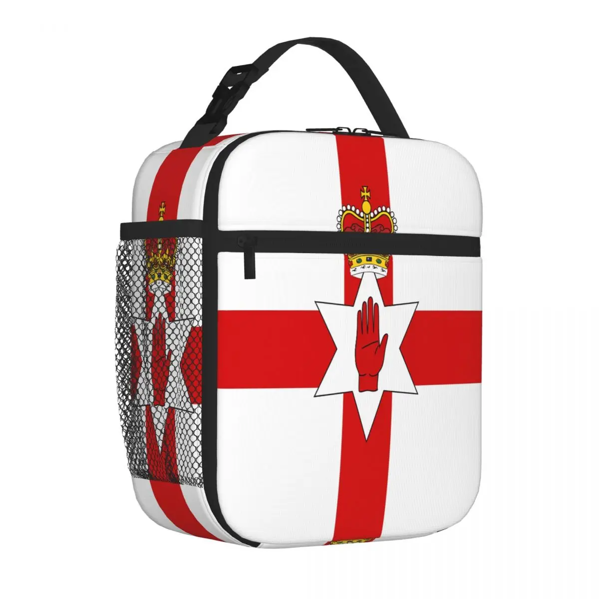 Bestselling Ulster Banner Flag Of Northern Ireland Waterproof Surface Lunch Box Bag Lawn Dining Student Lunch Bag