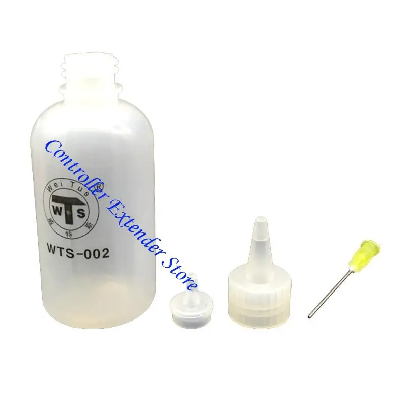 N84B 100 мл игольчатого наконечника Пластиковая чистка бутылок с розовыми бутылками.