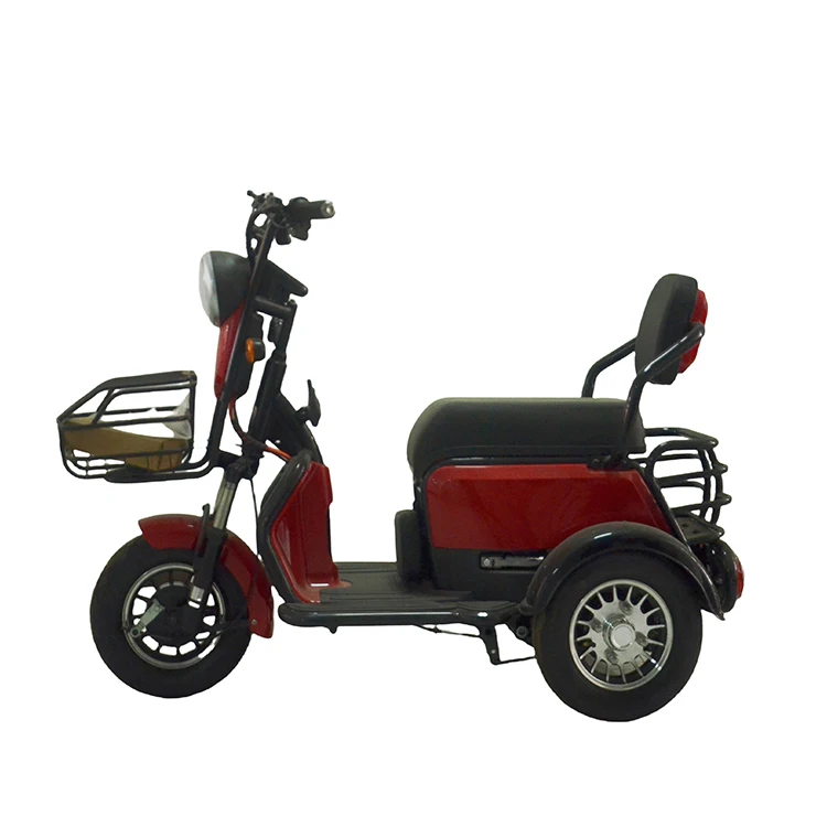 2024 Factory Manufacturer Customize 500W 600W 3 Seats Mobility Scooter Vehicle Electric Cargo Tricycles for Adult
