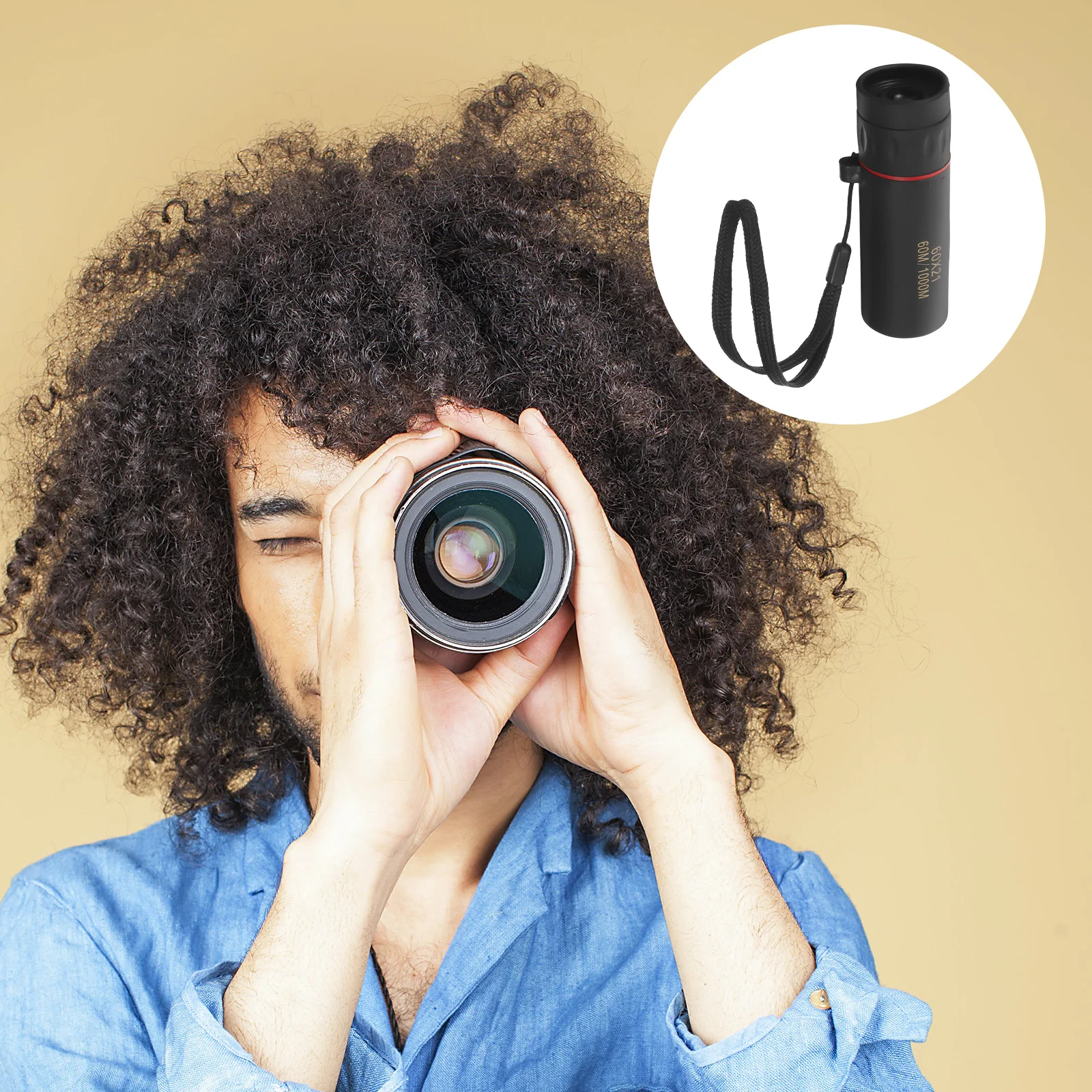 

Mini Telescope 60x21 Pocket-Sized Monocular Compact for Bird Watching Outdoor Sports Clear Bright Imaging Performance