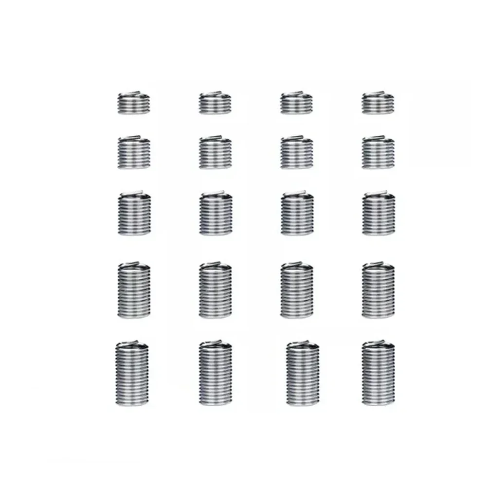 

Accessories Thread Repair Insert 304 Wire Thread 60pcs/set Insert Repair Kit Silver Stainless Steel Practicall