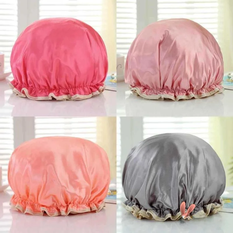 

Водонепроницаемая шапочка для душа Thiened, мужская, для взрослых, двухслойная, пылезащитная, для мытья волос, для домашнего использования