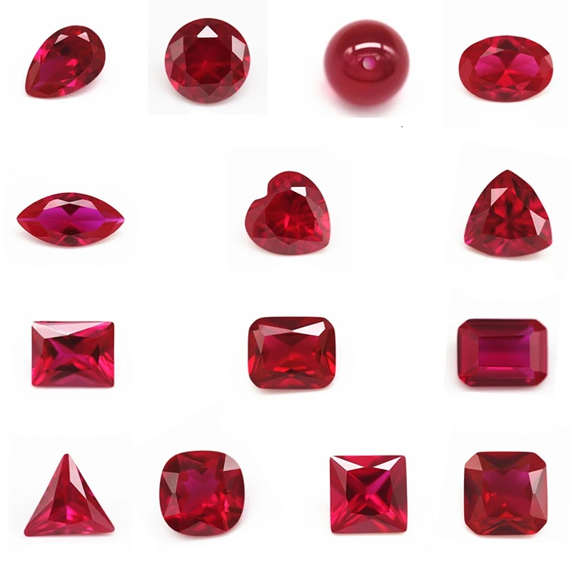 HOT SALE New Arrival Variety of Shapes AAAA+ 1.88-2.56 Cts Natural Gemstone Pigeon Blood Red Ruby Marquise Cut Sri-Lanka VVS Gem