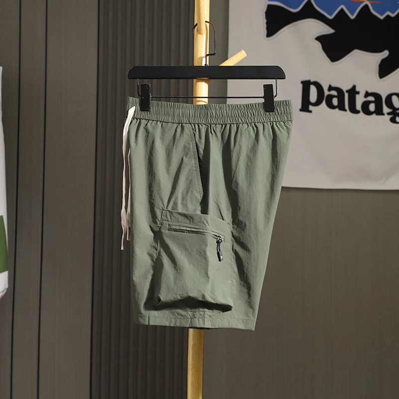 

Men's Outdoor Casual Qui Dry Breathable Loose Workwear orts Five-Quarter Length Faionable Urban Sle Straight Leg Pants