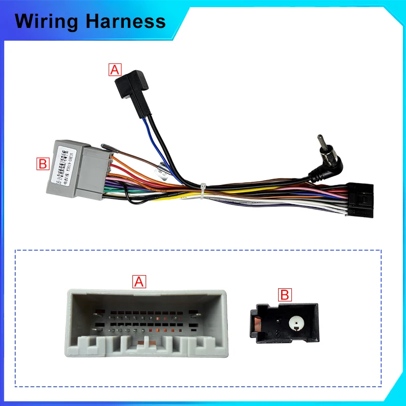 Audio Harness Cable Adapter Conector Wire Plug Kit For Honda Crider 2016 Jazz 2014-2018 Car Stereo Player