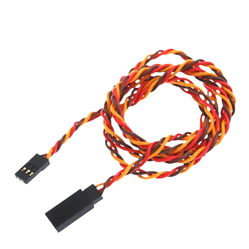 10Pieces 10/15/20/30/50/100 CM cable Compatible With Futaba JR Anti-interference Servo Twisted Extension Cables Different Length